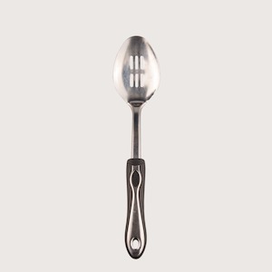Food Drink Serving: Serving Spoon, Slotted - black handle