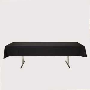Linen: Tablecloth 2.4m Black