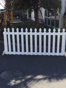 Wedding Accessories: Picket fence 2 metres