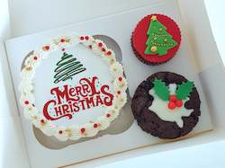 Cupcakes: Christmas Bento Cake Box