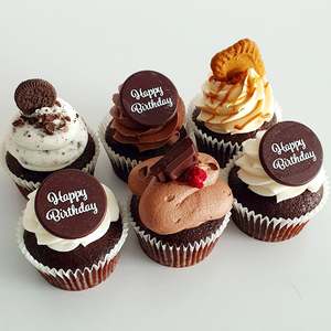 Cupcakes: Vegan Plant Based Happy Birthday Cupcakes