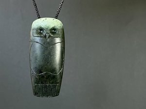 Products: Pounamu Ruru / Morepork — A Carved Piece