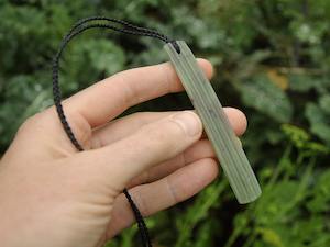 Products: Pounamu Grooved Drop — A Carved Piece
