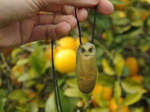 Pounamu Ruru / Morepork — A Carved Piece
