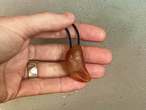 Carnelian Crab Claw — A Carved Piece