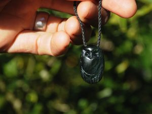 Products: Tangiwai Pounamu Ruru 1 — A Carved Piece