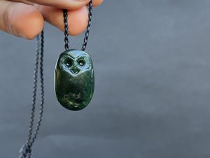Products: Pounamu Baby Ruru / Morepork —