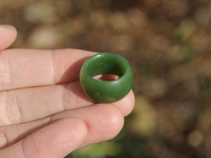 Products: Cassiar Jade Ring - size Q 3/4 — A Carved Piece Pounamu