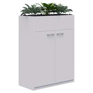 Planter: Rapid Planter Cabinet inc. Artificial Plants
