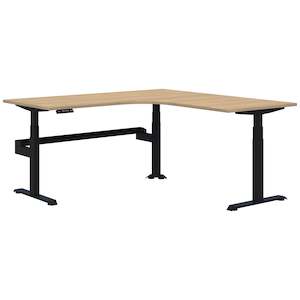 Desks: Summit II Plus Electric 90° Corner Workstation