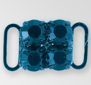 Jet 2 row ss29 Crystal Middle Cup Connector