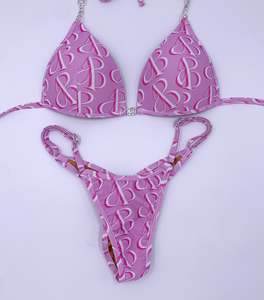 Quick Ship Bikinis: AB Custom Printed Posing Suit