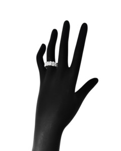 Comp Day Accessories: 2 Row Rhinestone Ring