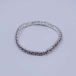 Comp Day Accessories: 1 Row Rhinestone bracelet