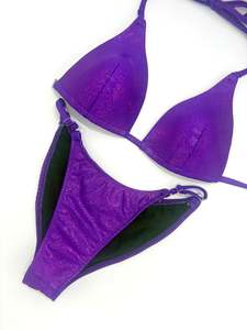 Quick Ship Bikinis: Purple/Fushia Fitmodel suit