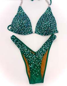 Quick Ship Bikinis: Green figure suit
