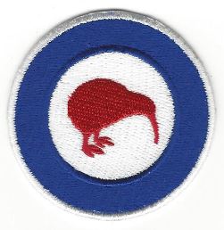 New Zealand Flag Patches: NZ Airforce Red Kiwi Patch