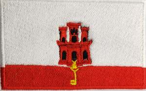 World Flags Flags Of Europe: Gibraltor Flag Patch