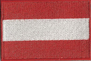 World Flags Flags Of Europe: Austria Flag Patch