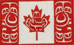 World Flags Flags Of North America: Canadian Native Flag Patch