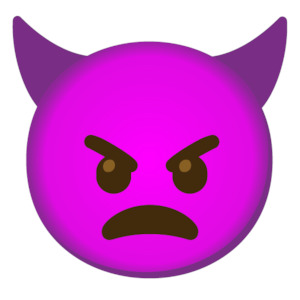 Emoji Patches: Angry Face With Horns