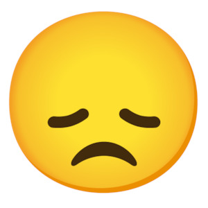 Emoji Patches: Disappointed Face