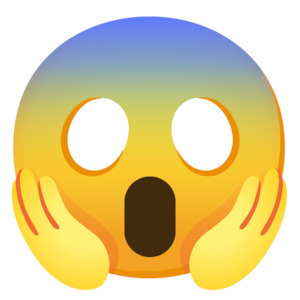 Emoji Patches: Face Screaming In Fear