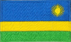 World Flags Sub Saharan Africa: Rwanda Flag Patch