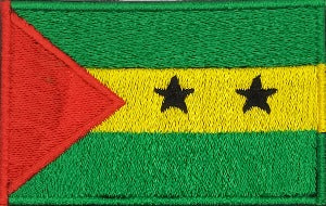 World Flags Sub Saharan Africa: Sao Tome and Principe Flag Patch