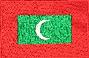 World Flags Flags Of South Asia: Maldives Flag Patch