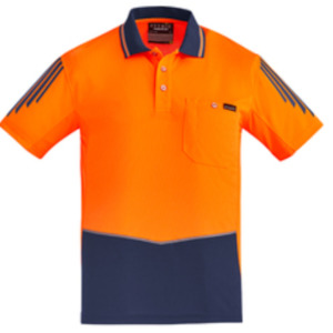 Syzmik Mens Hi Vis Flux S/S Polo ZH315