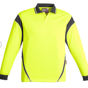 Syzmik Mens Hi Vis Aztec Polo - Long Sleeve ZH249