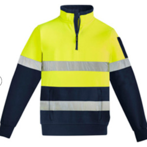 Syzmik Mens Hi Vis 1/4 Zip Pullover - Hoop Taped ZT567