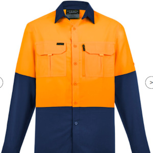 Hi Visibility Workwear: Syzmik Mens Hi Vis Outdoor L/S Shirt ZW468