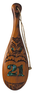 Products: Mere with paua inlay 21st Ace Engravers