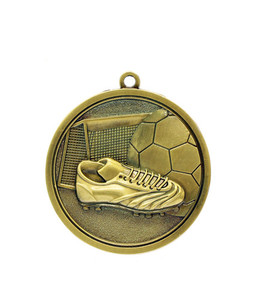 Products: Soccer/Football - Gold, Silver, Bronze Medal 4.5cm Dia Ace Engravers
