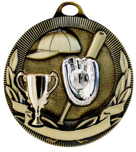 Products: Softball 3D Medals – 50/60mm Ace Engravers