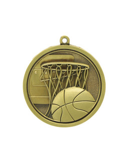Products: Basketball - Gold Medal 4.5cm Dia Ace Engravers