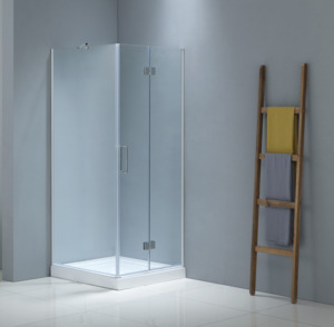 Shower Door: Shower Glass - Doris Series Double Sides Folding Doors (900x900x1900mm) DS900
