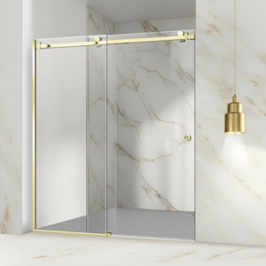 Shower Glass - Rock Series Sliding Door RCM Golden Frame