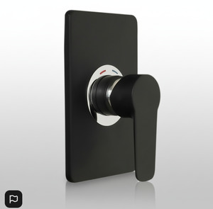 Aquatica Goccia Black Shower Mixer All Pressure