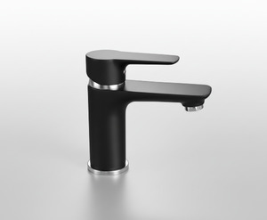 Aquatica Goccia Black Basin Mixer All Pressure