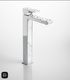 Aquatica Elements Vessel Mixer with Black/White Marble Trim