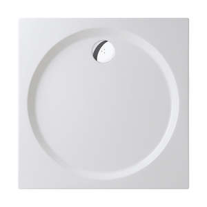 Shower Tray - Square Series Side Hole Option 2 Side Upstand
