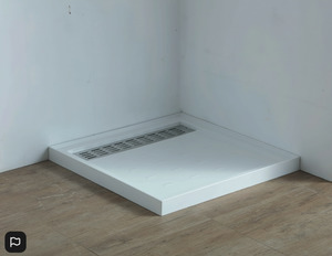 Shower Tray - High Flow Waste & Stainless Steel Grate Cover 1000x1000mm