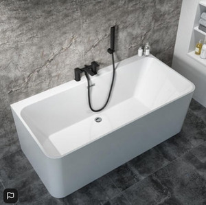 Bath Tub Display Special Acrylic Straight Single - Back To Wall