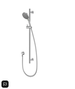 Bath Screen: Methven Tūroa RAIL SHOWER - STAINLESS STEEL & GRAPHITE