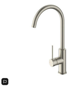 METHVEN Minimalist MK2 Sink Mixer Goose Neck Brushed Nickel / Black