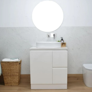 White Style Freestanding Vanity with Stone Top 700/900mm