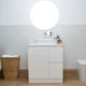 White Style Freestanding Vanity with Stone Top 700/900mm